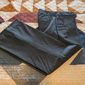 Banana Republic Gray Pinstripe Wide Leg Pants